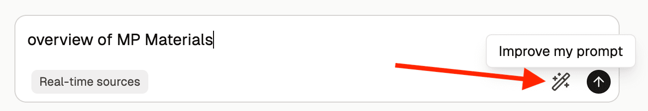 improve prompt button