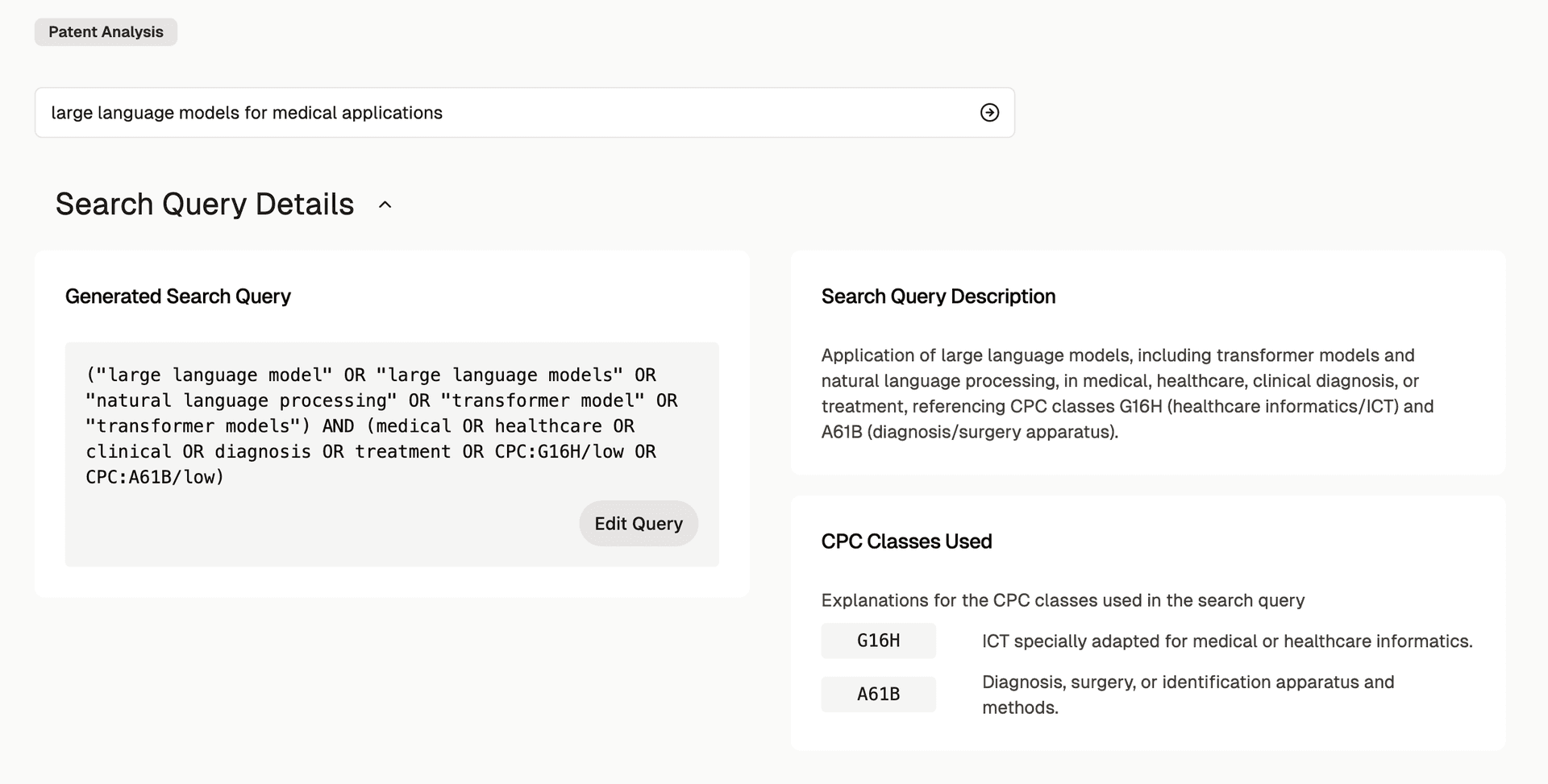 generated search query