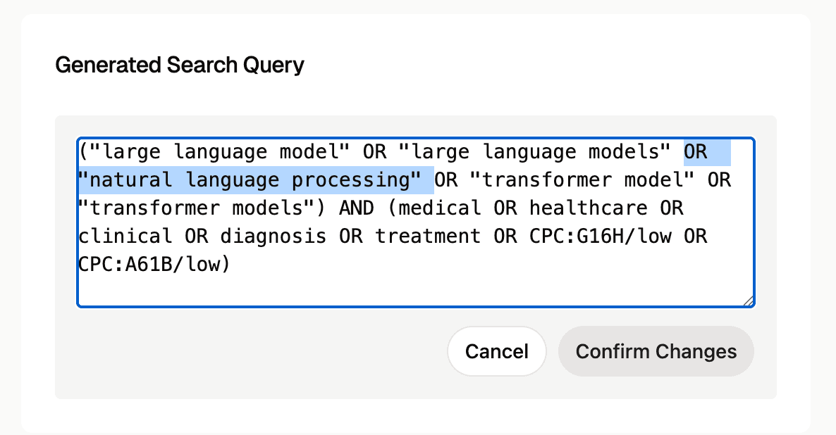 query editing